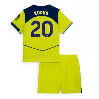 Billige Fotballdrakt Tottenham Hotspur Mohammed Kudus #20 Replika Tredjedraktsett Barn 2025-26 Kortermet (med bukser)